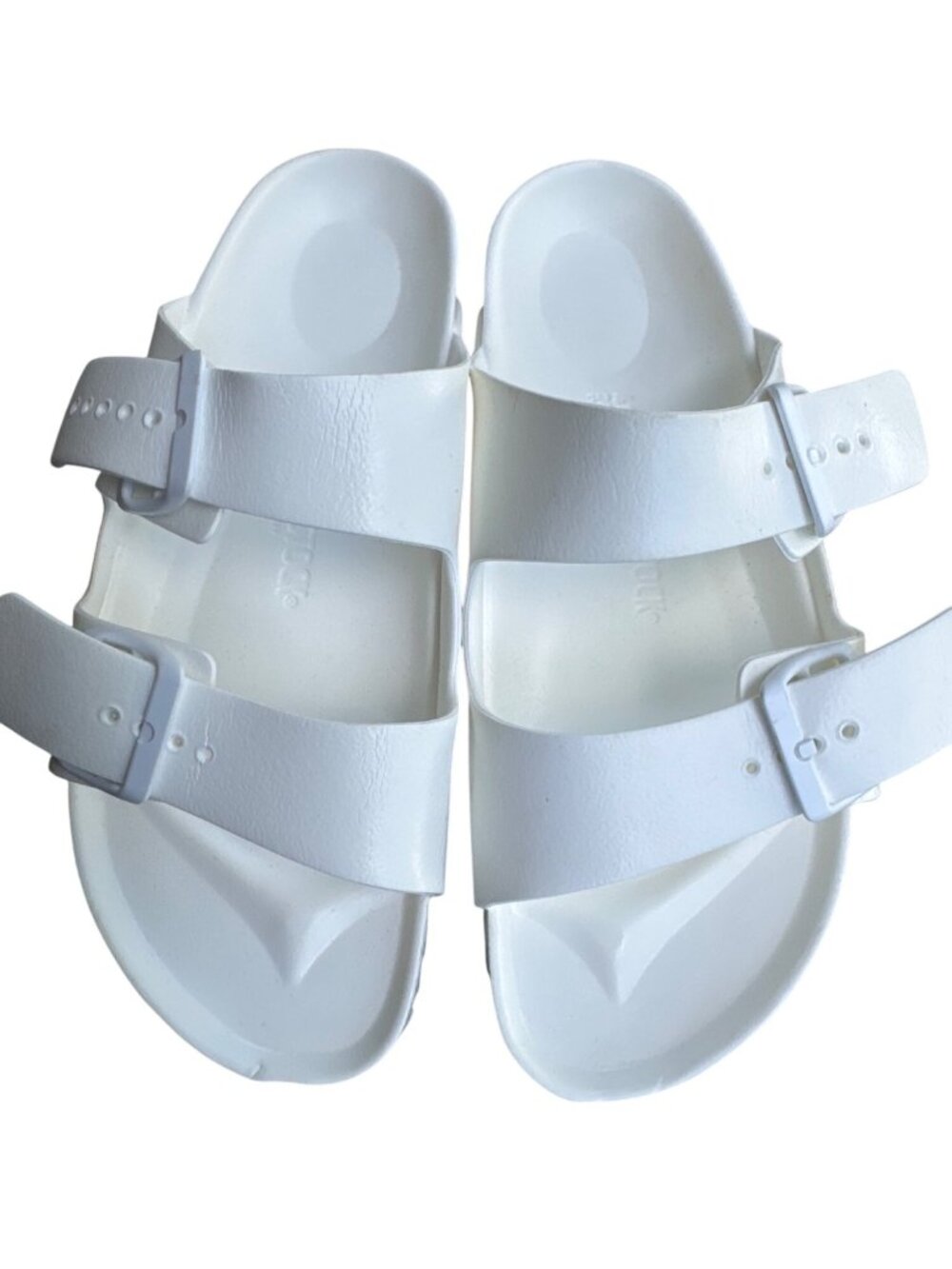 Birkenstock Arizona White Eva Double Strap Sandals Unisex Size EU 40 US W9 M7 - Picture 2 of 12